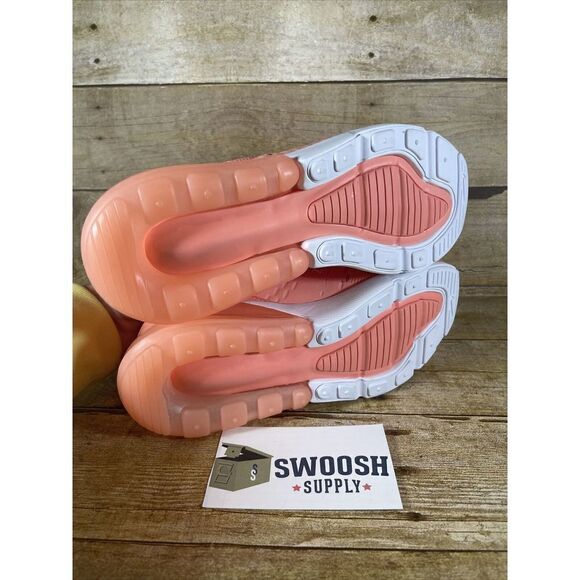 Nike Women's Air Max 270 Crimson Bliss White DJ2746 600 Size 5.5 - Picture 5 of 8